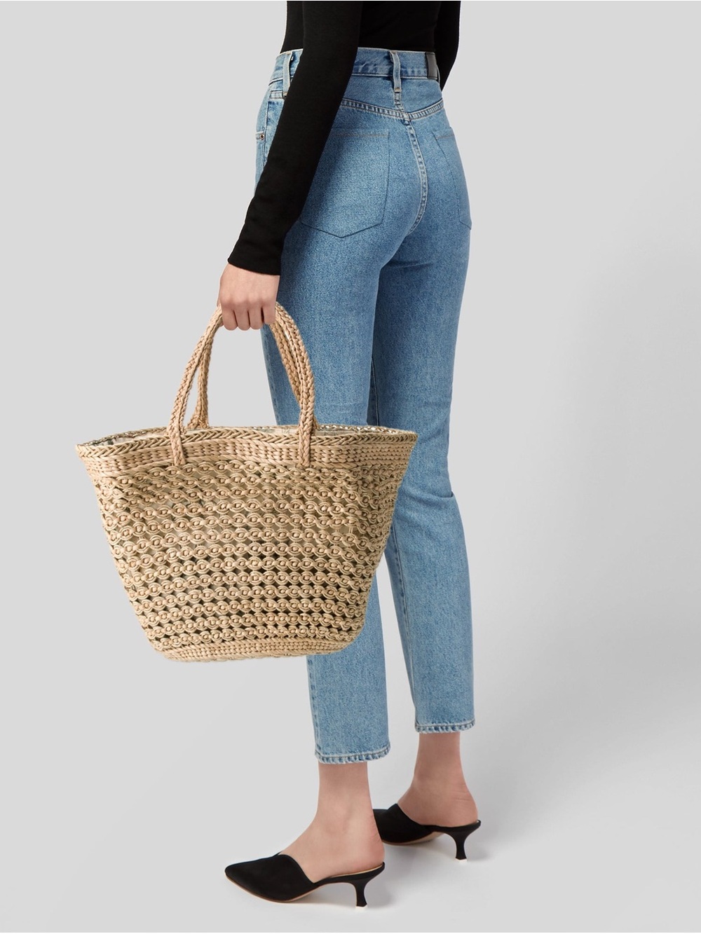 Tiffany & Co. Woven Straw Tote in Natural Beige
